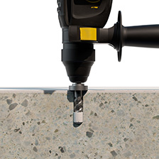 Passo 1 da instalação da ancoragem HE