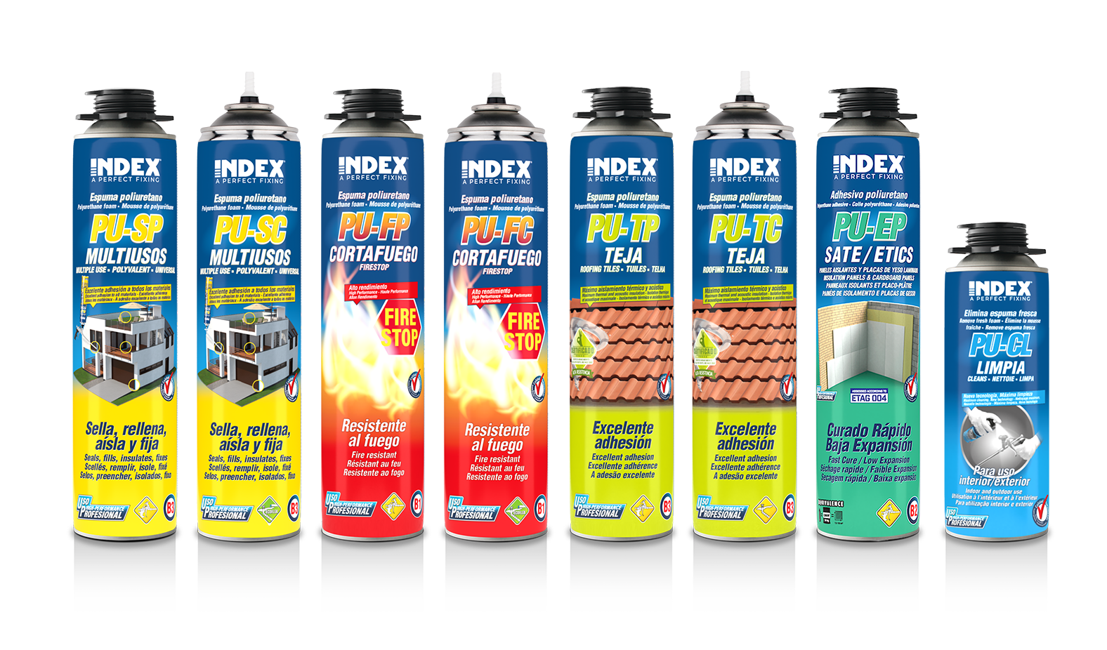 Gama espumas PU Index