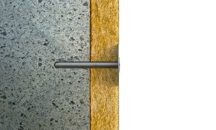 Processo di installazione della rondella AIS-AM sistema ETICS. Passaggio 6