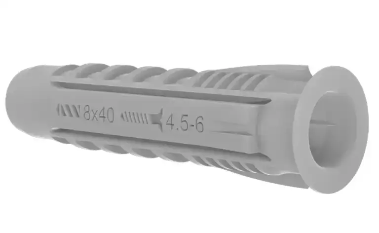 External markings indicating the drill bit and screw diameters.
