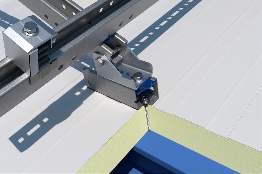Fixações para painéis solares: parafusos auto-perfurantes