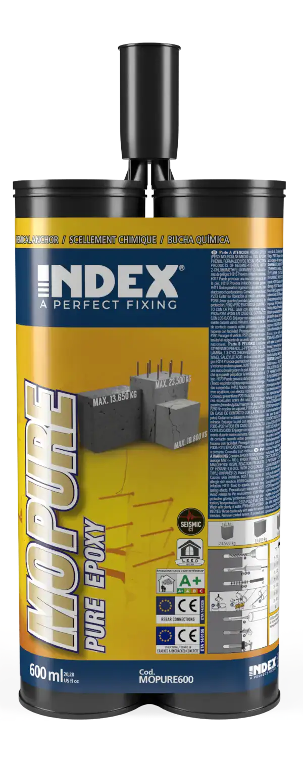 ancrage chimique Époxy pur 1:1 MOPURE600